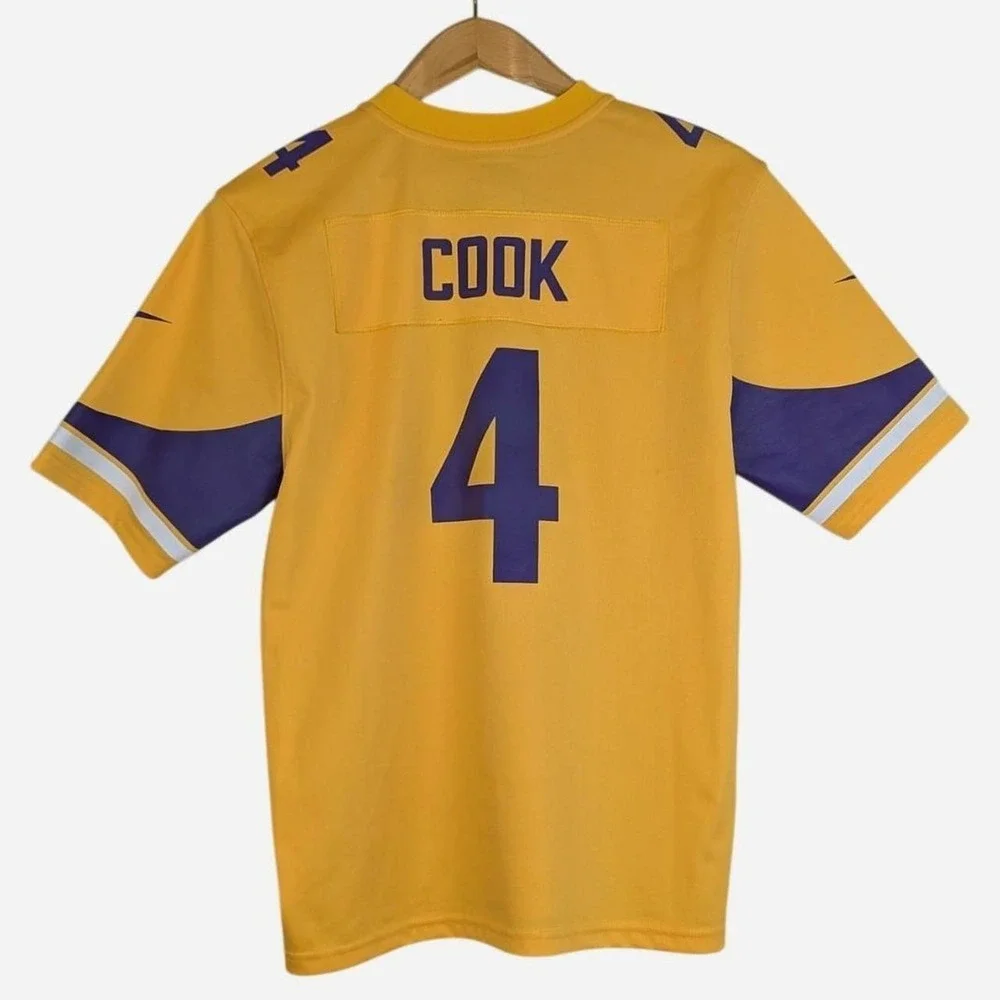 Nike Dalvin Cook Vikings Youth Gold Inverted Game Jersey #4 Youth Large